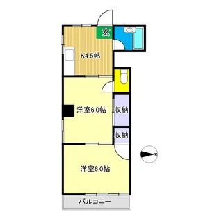 高知県高知市大津乙【マンション】の間取り