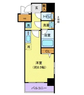 リーフコンフォート本厚木【5階】の間取り