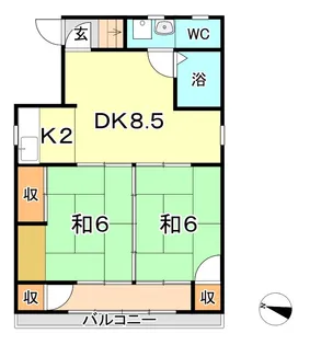 綱島マンション【3階】の間取り