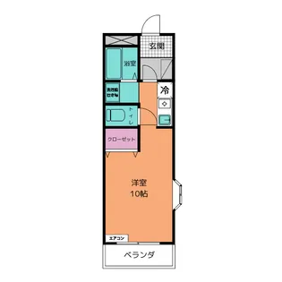 1Rの間取り画像