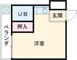 トモエハイツ5号館【2階】の間取り