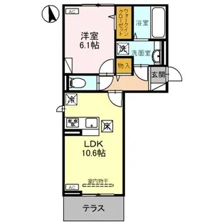D-ROOM六供町2丁目【1階】の間取り