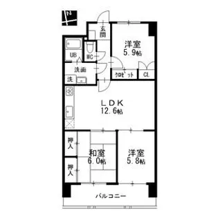 愛知県名古屋市中区千代田1【マンション】の間取り