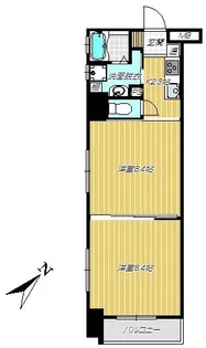 Kマンション【3階】の間取り