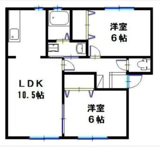 兵庫県三木市大村【アパート】の間取り