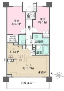 東京都世田谷区南烏山5【マンション】の間取り
