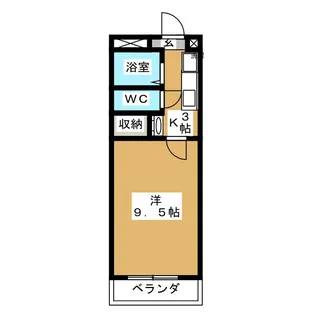 ロイヤルパーク柏木【5階】の間取り