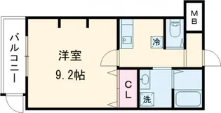 ジーイートワ【2階】の間取り