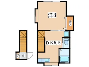 サングリーンE【2階】の間取り