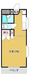 ジュネスオクラバA【1階】の間取り