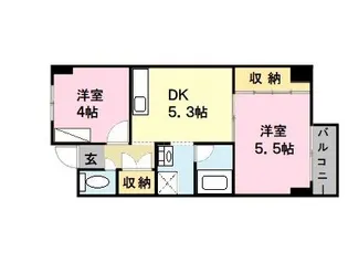 トヨダビル【2階】の間取り