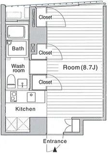 ACCUMN【4階】の間取り