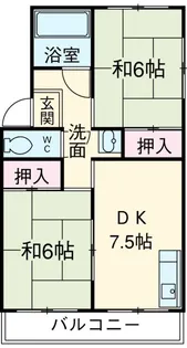 シャトルホワイト【1階】の間取り
