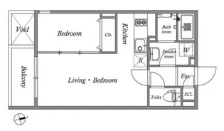 東京都新宿区矢来町【マンション】の間取り