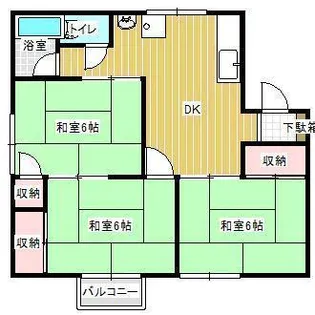 山形県山形市飯田西4【アパート】の間取り