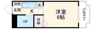 コーポ甘利【3階】の間取り