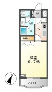 ハート・オブ・クレイドル【1階】の間取り