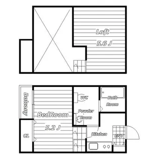 ソラーナ天台【1階】の間取り
