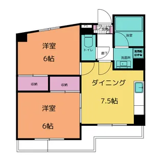 グリーンヒル三田5【4階】の間取り