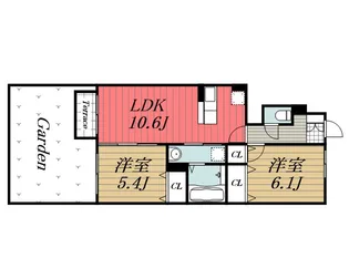 千葉県市原市北国分寺台1【アパート】の間取り
