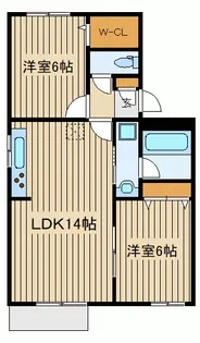 2LDKの間取り画像