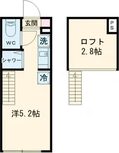 レジデンス・イン初台【1階】の間取り
