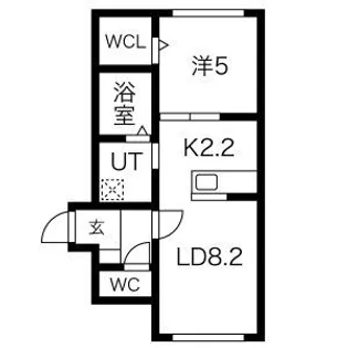 MTガーデンEast II【2階】の間取り