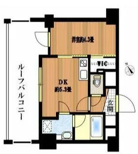 クラスタ越中島【6階】の間取り