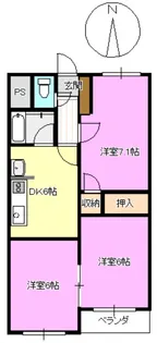 メゾンドファミール【3階】の間取り