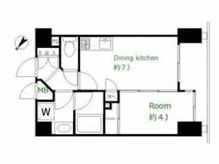 エクセルシオール渋谷【9階】の間取り