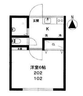 ルミエールアサヒ【2階】の間取り