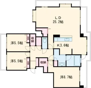 3LDKの間取り画像