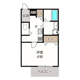 レ・ジュール針中野【1階】の間取り