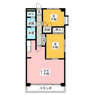 トゥインクルツイン桃山【4階】の間取り