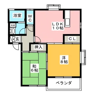 リラックスB【2階】の間取り