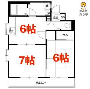 エクセル岩本【1階】の間取り