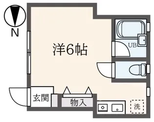 カーサフローラA【1階】の間取り