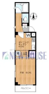 牛込ヒルズ弐番館【2階】の間取り