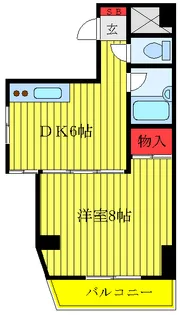モンターニュ駒込【8階】の間取り