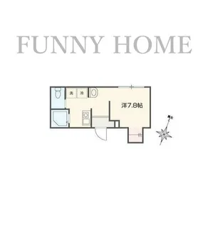 1Rの間取り画像