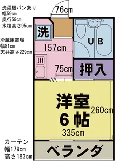 1Kの間取り画像