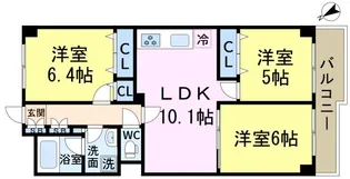 グレイスコート【1階】の間取り