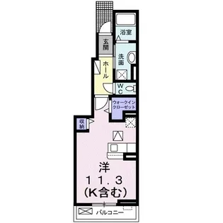 グランド・ルミエール北畝I【1階】の間取り