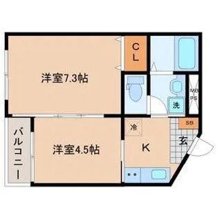 グリーンハイツ北山駅前【1階】の間取り