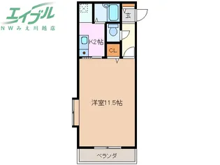 リブェール桜【2階】の間取り