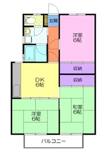 コーポ篠崎【2階】の間取り