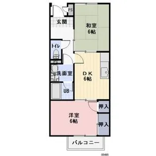 サンサープラスIII【1階】の間取り