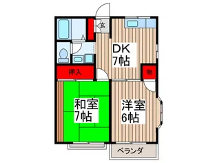 サンキャッスル【1階】の間取り