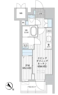 オーパスホームズ南行徳【4階】の間取り