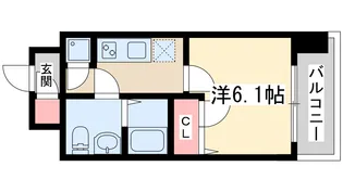 大阪府大阪市淀川区東三国3【マンション】の間取り